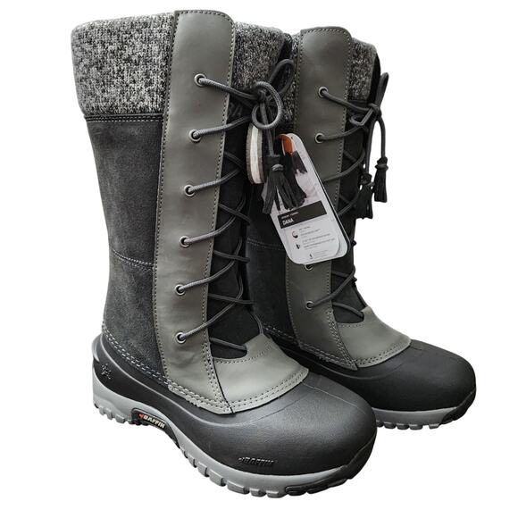 NWT Baffin Dana Charcoal Lace Up Insulated Boot Size 8 - Picture 1 of 8